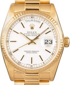 HandMade The Rolex Day-Date Presidential 18038 White Dial