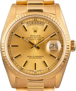 HandMade The Rolex Day-Date 18038 President 18k Yellow Gold