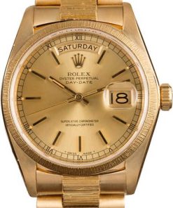 HandMade The Rolex President 18078 Bark Finish Watch
