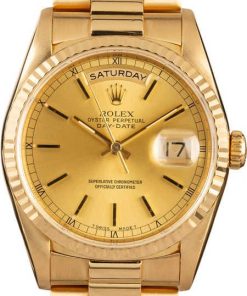 HandMade The Rolex Day-Date President 18238 18K Yellow Gold