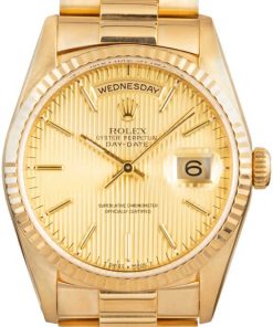 HandMade The Rolex Day-Date President 18238 Champagne Tapestry Dial