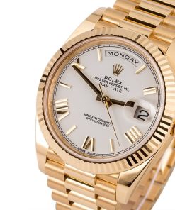 Alternative view of HandMade The Rolex Day-Date 228238 President 40MM White Roman Dial