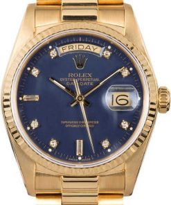 HandMade The Rolex DateJust 18k Gold Jubilee Diamond Dial