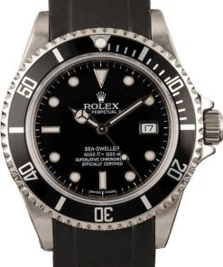 HandMade The Rolex Sea-Dweller 16600T Black Rubber Strap
