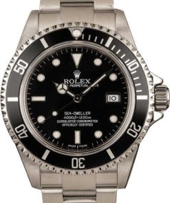 HandMade The Rolex Steel Sea-Dweller 16600 Black Luminous Dial T