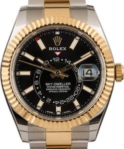 HandMade The Rolex Sky-Dweller 326933 Black Dial Two Tone Oyster