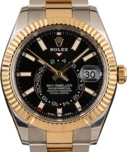 HandMade The Rolex Sky-Dweller 326933 Black Luminous Dial T