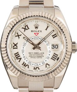 HandMade The Rolex Sky-Dweller 326939 White Gold Oyster Band