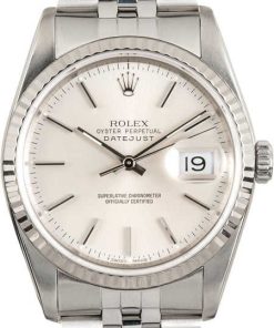 HandMade The Rolex Stainless Datejust 16234 White Gold Bezel