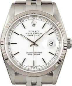 HandMade The Rolex Steel Datejust 16234 White Dial