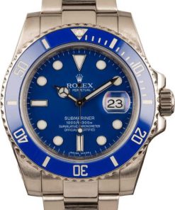 HandMade The Rolex White Gold Submariner 116619 Ceramic Blue Bezel T