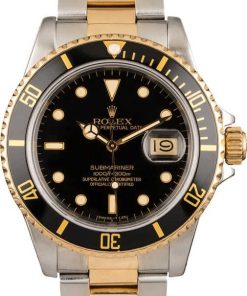 HandMade The Rolex Two Tone Submariner 16803 Black Dial