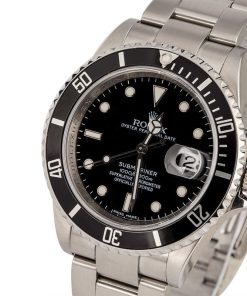 Alternative view of HandMade The Rolex Submariner 16610 with Serial Engraved Rehaut