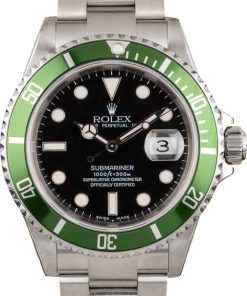 HandMade The Rolex Submariner 16610V Flat Four 'Kermit' Insert