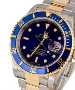 Alternative view of HandMade The Rolex Submariner 16613 Faded Blue Dial