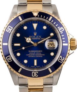 HandMade The Rolex Submariner 16613 Sunburst Blue Dial