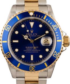HandMade The Rolex Two Tone Submariner 16613 Men's Diving Watch