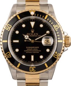 HandMade The Rolex Submariner Two Tone 16613 Black Dial
