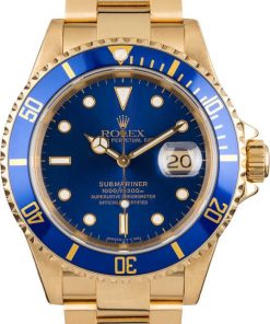 HandMade The Rolex Submariner 16618 Yellow Gold Oyster Band
