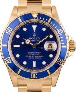 HandMade The Rolex Submariner 16618 Yellow Gold Oyster Band