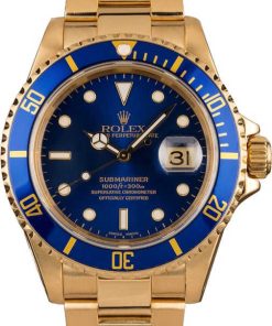 HandMade The Rolex Yellow Gold Submariner 16618 T