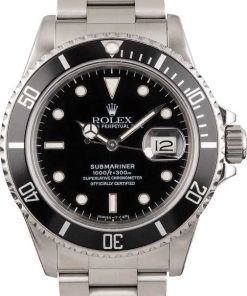 HandMade The 121663-1 Steel Rolex Submariner 16800 Black Tritium Dial