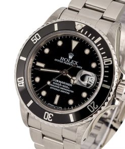 Alternative view of HandMade The Rolex Submariner 16800 Black Tritium Dial