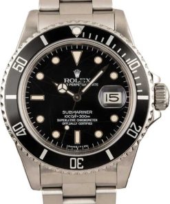 HandMade The Rolex Submariner 16800 Black Dial Watch