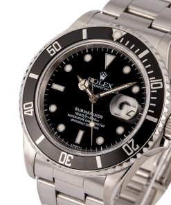 Alternative view of HandMade The Rolex Submariner 168000 Black Dial T