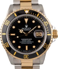 HandMade The Rolex Black Dial 16803 Submariner Two Tone