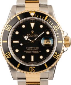 HandMade The Rolex Submariner 16803 Two Tone Watch T