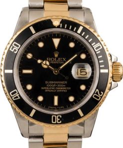 HandMade The Rolex Submariner 16803 Two Tone Men's Watch
