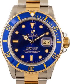 HandMade The Rolex Two-Tone Submariner 16803 Blue