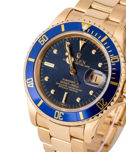 Alternative view of HandMade The Rolex Submariner 16808 Blue Nipple Dial