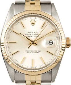 HandMade The Rolex Two-Tone Datejust 16013 Silver Dial