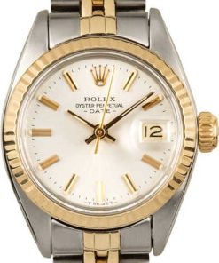 HandMade The Rolex Vintage Ladies Date 6917 Silver Dial