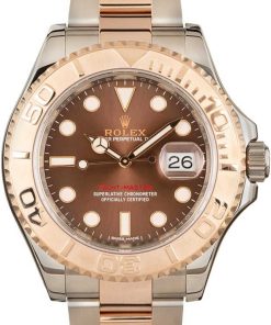 HandMade The Rolex Yacht-Master 116621 Two Tone Everose Chocolate Dial