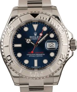 HandMade The Rolex Yacht-Master 116622 Platinum Bezel Blue Dial
