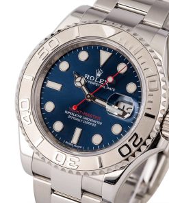 Alternative view of HandMade The Rolex Yacht-Master 116622 Platinum Bezel Blue Dial