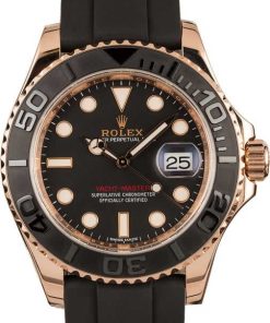 HandMade The Rolex Yacht-Master 116655 Black Oysterflex Bracelet