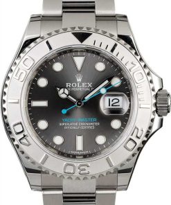 HandMade The Unworn Rolex Yacht-Master 116622 Dark Rhodium Luminous Dial