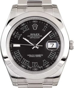 HandMade The Rolex Datejust 116300 Matte Black Roman Dial