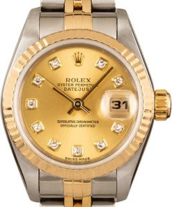 HandMade The Ladies Rolex Datejust 79173 Diamond Watch