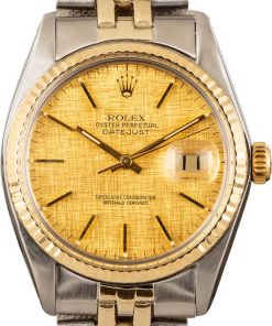 HandMade The Rolex Datejust 16013 Champagne Linen Dial