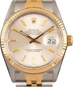 HandMade The Rolex Two-Tone Datejust 16013 Silver Dial
