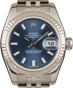 HandMade The Rolex Ladies Datejust 179174 Blue Dial