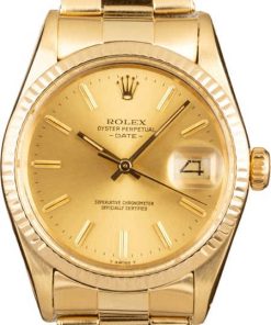 HandMade The Vintage Yellow Gold Rolex Date 15037