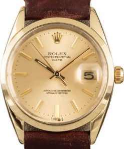 HandMade The Rolex Date 1550 Leather Strap