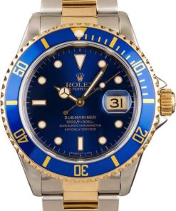 HandMade The Rolex Submariner 16613 Blue Dial 100% Authentic