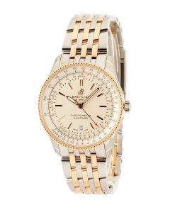 Alternative view of HandMade The Breitling Navitimer Automatic 41 Steel & Red Gold Silver Dial